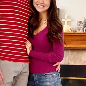 2/$20 Arden B Luxe cashmere fuchsia sweater